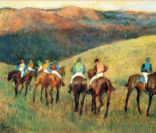 Race Horses in a Landscape