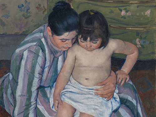 The Child’s Bath painting
