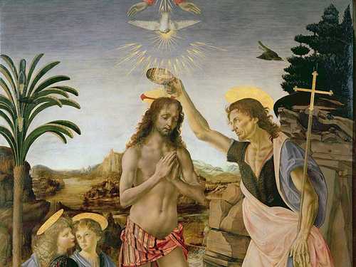 Verrocchio's Baptism of Christ