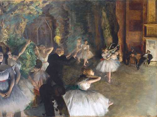 Ballet Rehearsal Onstage painting