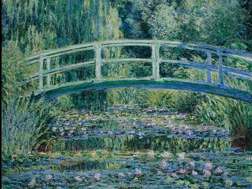 Water Lilies and Japanese Bridge